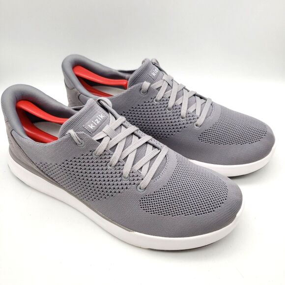 KIZIK Lima Men’s Size 13 Grey White Hands Free Slip On Sneakers Shoes Comfort - Picture 3 of 11